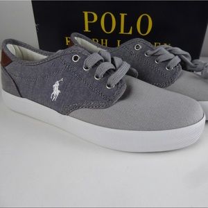 Polo Ralph Lauren Luwes Canvas Sneaker Shoe w Pony Logo Colorblock NIB